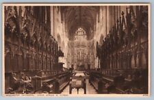 Postcard England Winchester Cathedral Interior Choir Stalls and Screen picture