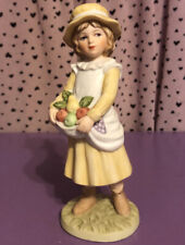 Vintage 1986 Enseco Treasured Memories Blonde Girl “Autumn” Figurine 1136/3500 picture