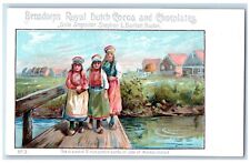 Bensdorp's Royal Dutch Cocoa And Chocolates Dutch Girls Advertising Postcard picture