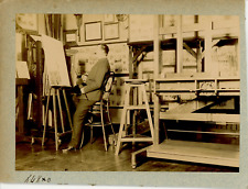 The Painter in the Workshop, to be identified Vintage Citrate Print,Provenance alb picture