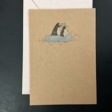 NEW Christmas Card Adorable Penguins “To The Sexiest Thing I Ever Laid Ice On” picture