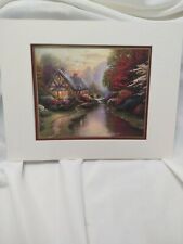 A Quiet Evening Print by Thomas Kinkade in 11 x14  Matte with COA picture