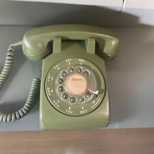 STROMBERG CARLSON 1970s Avocado Green Rotary Telephone Phone 500 VTG UNTESTED  picture