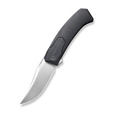WE Shuddan Folding Knife Black Ti Handle 20CV Trailing Point Plain WE21015-1 picture