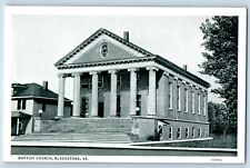 Blackstone Virginia Postcard Baptist Church Building Exterior View 1940 Unposted picture