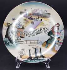 Marineland of the Pacific Hand Painted Souvenir Plate w/ Gold Rim 8