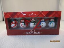 Hallmark Let It Snowmen Ornaments Set of 5 picture