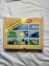 1990 Seven Days Of Creation 50 Piece Floor Puzzle Rare Hard-To-Find Out-Of-Print picture