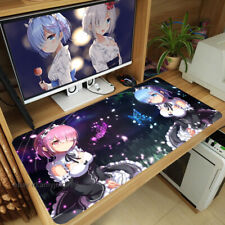 Hot Re:Zero Rem Ram Anime Large Mouse Pad Desk Game Play Mat Mice 60x30cm Gift picture
