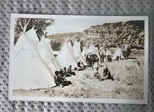 Vintage Sioux Indian Village South Dakota SD RPPC Bell Photo Postcard picture