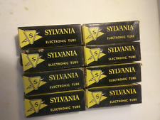 Lot of 8 Vintage Sylvania Electronic Tubes, 4 serial # types, in original boxes; picture