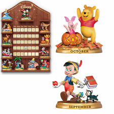 DISNEY Magical Moments Perpetual CALENDAR Figurine Set of 2 SEPTEMBER & OCTOBER  picture