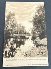Postcard: The Manhan River & Bridge, River Street, Easthampton, Massachusetts picture