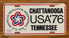 1976 Tennessee Booster License Plate Car Tag Chattanooga USA Bicentennial picture