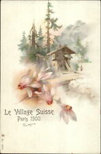 1900 Paris Expo Universelle Le Village Suisse Postcard picture