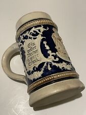 GERMAN GLASS STEIN CUP GLASS VINTAGE ANTIQUE picture