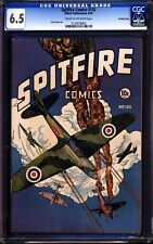 Spitfire Comics 132 CGC 6.5 WWII Nazi fighter cover Crowley Pedigree 1944 picture