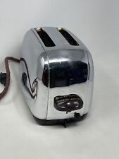 Vintage Toastmaster 116 Chrome Auto Pop-up 2 Slice Toaster Oven Tested & Works picture