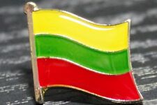 LITHUANIA Lithuanian Country Metal Flag Lapel Pin Badge *NEW*MIX & MATCH BUY 3 G picture