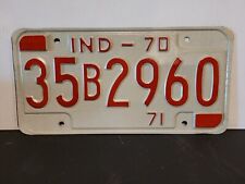 1971 Indiana License Plate Tag Original picture