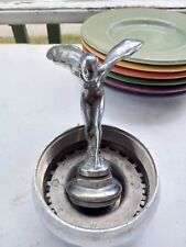 BY91 Rolls-Royce Spirit of Ecstasy Hood Ornament Antique from 1928 SILVER GHOST picture
