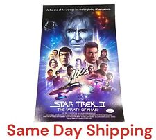 WILLIAM SHATNER AUTOGRAPHED STAR TREK THE WRATH OF KHAN II 2 MOVIE POSTER JSA picture