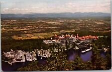 Postcard NY Mohonk Lake Lake Mohonk Mountain House view from Sky Top picture