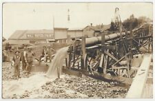 1914 Port Angeles, Washington - REAL PHOTO Regrade of City, Sluicing, Labor picture
