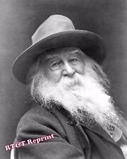 Photograph Portrait of Poet Walt Whitman Year 1885  8x10 picture