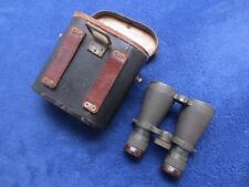 RARE WW1 ORIGINAL GERMAN FERNGLAS O8 BINOCULARS AND LEATHER CASE CARL ZEISS JENA picture