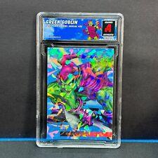 1995 Flair Marvel Annual Green Goblin #58 Atomic Cracked Ice Altered Refractor  picture