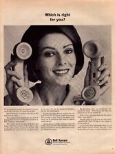 1966 Bell Telephone Print Ad Handset For Hard of Hearing Which Is Right For You picture