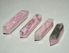 4 pcs LOT Rhodochrosite Point wand double terminated faceted * wholesale bulk picture