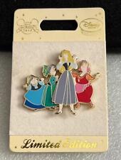Disney DS Europe Sleeping Beauty Princess Aurora & Fairies Merryweather LE Pin picture