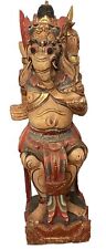 Antique RARE Native Carved Wooden Asian Ceremonial Alter Deity✨85cm High Statue picture