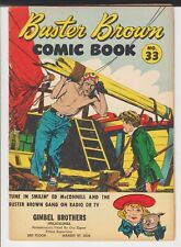 BUSTER BROWN #33 RARE VARIANT GIMBEL BROTHERS 1953 REED CRANDALL PIRACY-C picture