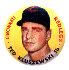 1956 Topps TED KLUSZEWSKI Cincinnati Redlegs 1 1/8