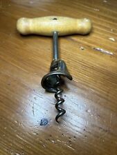 Vintage Wood Handled Cork Screw bottle Opener Very Nice Condition picture