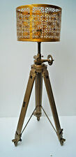 Beautiful Antuque Tripod Adjustable floor Lamp Stand Without Shade Home Decor picture