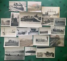 Lot of 20 Vintage 1930s-1980s Photos- Railroad Train Locomotive picture