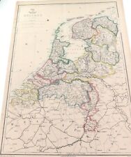 .c1860 LARGE “WEEKLY DISPATCH ATLAS” MAP of HOLLAND. picture