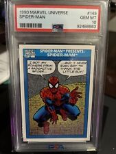 1990 Marvel Universe Spiderman 149 PSA 10 picture