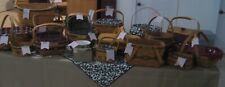 Longaberger Basket Collection Lot Of 16 Christmas Baskets and 1 Holiday Bowl picture