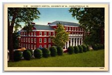 Charlottesville VA University of Virginia Hospital C-36 Linen Postcard picture