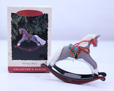 VTG Hallmark Keepsake Ornament Rocking Horse BOX Thirteenth 13th in Series 1993 picture