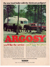 ARGOSY Travel Trailer Camper Airstream 1974 Vintage Print Ad Original Man Cave picture