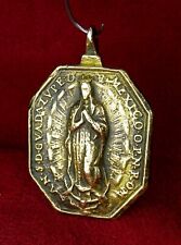 ANTIQUE 17TH CENTURY O.L. OF GUADALUPE ST FRANCIS XAVIER SPANISH SHIPWRECK MEDAL picture