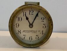 Vintage Minneapolis Honeywell 77 8 Day Brass Clock Untested picture
