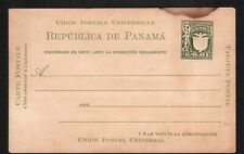 Old Postcard Panama Postal Card Embossed 1C stamp Republic of Panama picture