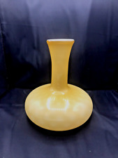 EMPOLI Italian Art Glass Vase Butterscotch Amber Cased 9